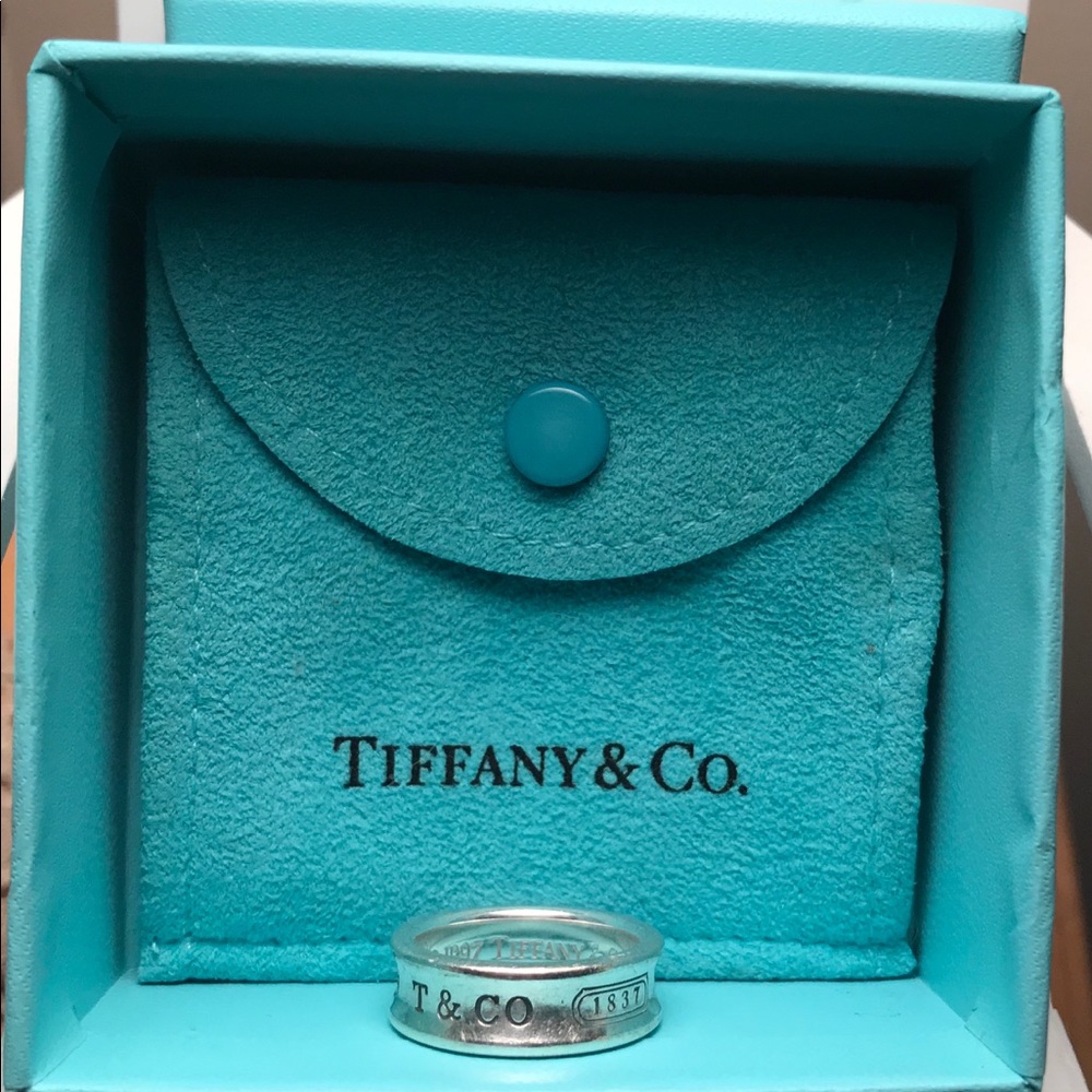Tiffany & Co sterling silver ring 1837 Collection
